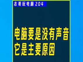 央视频电脑版无声如何解决？