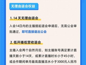 抖音直播推出「主播安心入会」政策，严厉打击退会难、合约模糊等公会不当签约行为