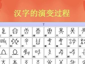 中国汉字字体的演变历程（从甲骨文到楷书）