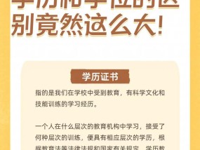 学历和学位有什么区别？如何快速理解它们的不同？