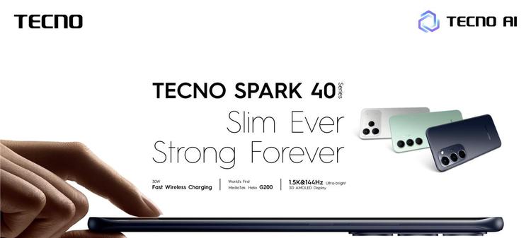 轻薄实力派 |TECNO SPARK40系列发布，越级体验，一步到位  第1张